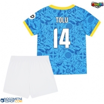 Otroški Nogometni dresi Wolves Tolu Arokodare #14 Tretji 2025-26 Kratek Rokav (+ Kratke hlače)